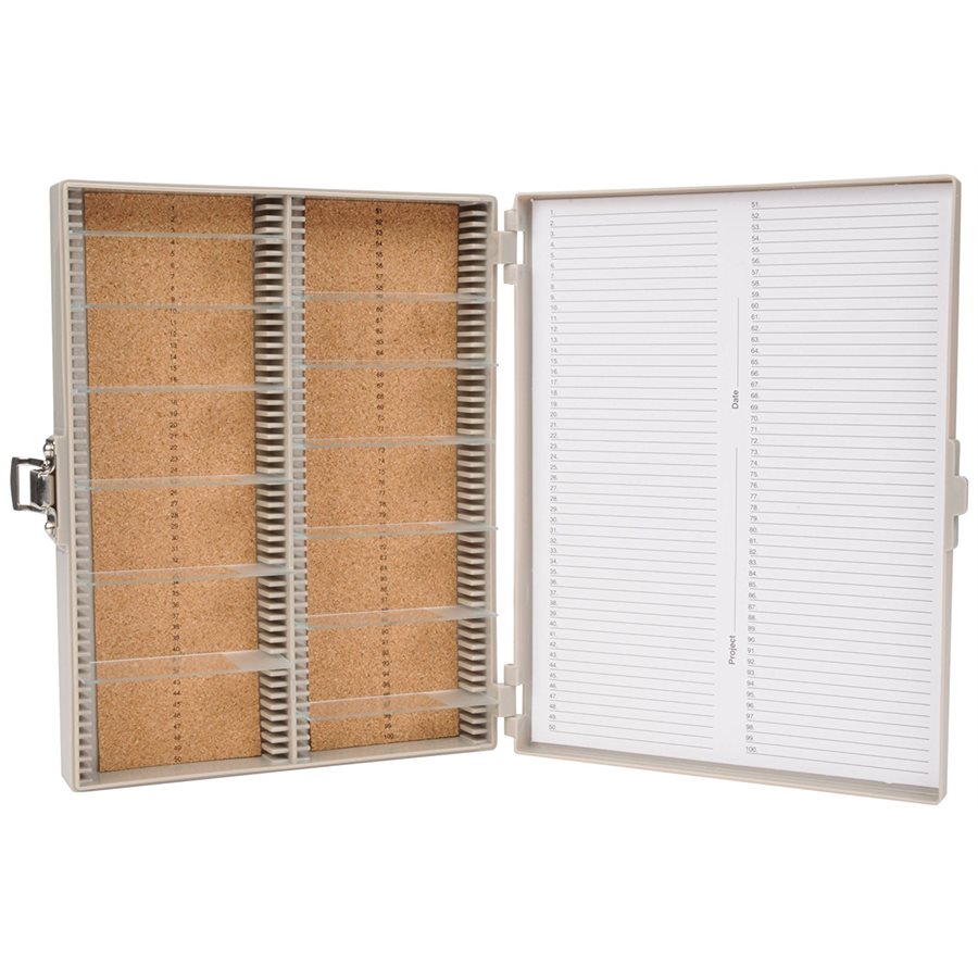 100 Place Premium Microscope Slide Box HEA15994A HS15994A - Image 6