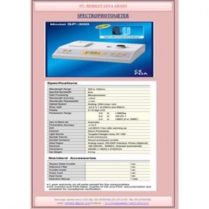 SPECTROPHOTOMETER SP300